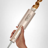 TYMO CurlPro Plus Automatic Rotating Curling Iron - Upgraded Long Barrel Curling Wand for Long Hair, Ceramic Hair Curler for Women, Anti-Scald, Tangle-Free, 600M Ionic, Dual Voltage, Gold, 1 1/4 Inch