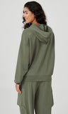 ODODOS Women's Modal Soft Oversized Hoodies Long Sleeve Hooded Sweatshirts Pullover Top with Kangaroo Pocket, Dark Sage, Medium