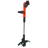BLACK+DECKER 20V MAX Cordless String Trimmer and Edger with Spool, Battery and Charger Included, 2 Speed, 12 Inch (LST522)