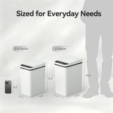 FRESHLIX 2 Pack Automatic Bathroom Trash Can 2.6 Gallon