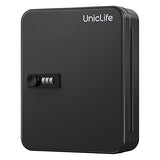 Uniclife 48 Position Key Cabinet with Combination Lock Resettable Black Digital Security Storage Box Steel Key Organizer