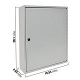 BankSupplies STEELMASTER Key Holder Cabinet - 200-Key Cabinet - 200 Easy-to-Write-On Key Tags