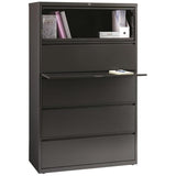 Pemberly Row 42-in Wide Metal 5 Drawer Lateral Filing Cabinet
