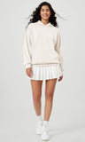 ODODOS Women's Modal Soft Oversized Hoodies Long Sleeve Hooded Sweatshirts Pullover Top with Kangaroo Pocket, Ivory, Small