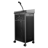 Oklahoma Sound Greystone Mobile Presentation Lectern with Wireless