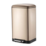 Trash Bin Super Large Capacity Stainless Steel Foot-Operated Trash can Office
