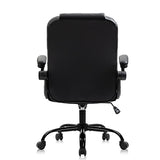 Office Chairs Desk Chair Black Leather Computer Armchair for Man and Women
