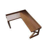 zhongxlla Standing Desk, Modern Farmhouse L Shaped Study Writing Desk