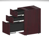 Boss Office Products Holland 66" Executive U-Shape Desk with File Storage Pedestal