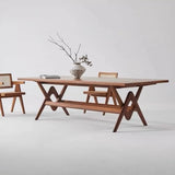 AQWASYUTER Office Computer Desk Solid Wood Living Room Large Table Modern