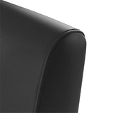 Bush Business Furniture Arrive Bariatric Waiting Room Guest Chair with Arms in Black Vinyl