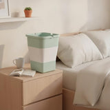 Collapsible Car Trash Can with Lid, 4L Foldable Cup Holder Garbage Bin