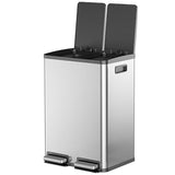 Elevon Kitchen Trash Can with Lid, 2 x 8 Gallon Garbage Can