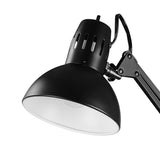 Globe Electric 56963 31.5" Multi-Joint Desk Lamp with Metal Clamp, Black, On/Off Rotary Switch on Shade
