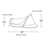 TGpao Easy Set Up Ultralight Bivy Tent for Camping, 1 Person Pop Up Backpacking Tent for Camping/bivy/Hiking, Waterproof & Mosquito Proof Outdoor Shelter(Coffee)