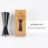 A Bar Above Premium Japanese Jigger 8 Precise Measurement Markings, Heavy Duty 304 Stainless Steel Double Cocktail Jigger for Professional Bartenders & Home Use, Durable Bar Tool for Accurate Pouring