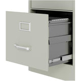 4-Drawer Metal Letter Width Vertical Filing Cabinet in Gray, Lockable, Sturdy Steel Construction