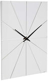 Howard Miller Zander Wall Clock - Oversized Modern Decorative Analog Clock with Quartz Movement, Battery Operated, White Finish, Modern Display - Ideal Living Room, Kitchen, Bedroom, and Office Décor