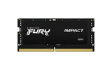 Kingston FURY Impact 32GB (2x16GB) 6400MT/s CL38 DDR5 SODIMM | Intel XMP 3.0 | Plug N Play | Laptop Memory
