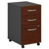 Bush Business Furniture Series C 3 Drawer Rolling File Cabinet in Hansen Cherry