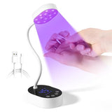 AORAEM UV Nail Lamp, Gooseneck Mini UV Light for Gel Nails