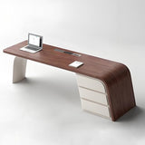 Qiczom Standing Desk with Drawers L Shaped Large Business Furniture