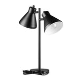 Globe Electric 18" 2-Light Desk Lamp, Industrial Design, Pivoting Heads
