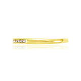 Oseew Customized 0.25CT Lab Grown Diamond Wedding Band For womens Stackable Bands and Wedding Rings(yellow gold) Engraving text