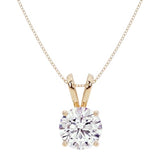 Privosa - Lab Grown Diamond Solitaire Pendant Necklace
