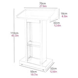 Heavy Duty Podium Stainless Steel Lecterns Stylish Modern Pulpits Well Designed Podium Stand