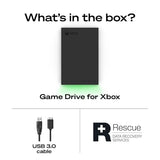 Seagate Game Drive for Xbox 2 TB External Hard Drive Portable HDD - USB 3.2 Gen 1, Black with built-in green LED bar