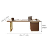 AQWASYUTER Office Computer Desk Home Rock Board Desk President Office