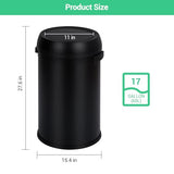 Garvee 17 gal/65 L Trash Can, Fingerprint-Proof Stainless Steel Swing Top Garbage Can