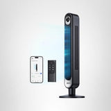 Dreo Smart Tower Fan WiFi Voice Control, Works with Alexa/Google,Floor Standing Bladeless Oscillating Fan with Remote, 6 Speeds, 4 Modes, 12H Timer, for Indoor Bedroom Home Office
