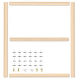 Falling in Art DIY Canvas Stretcher Bars, 24 x 36 Canvas Framing Kit, Wood Stretcher Frames for Oil Paintings, Paint by Numbers, and Posters