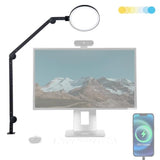 LUME CUBE Edge 2.0 LED Desk Lamp | Dimmable Home Office Desk Light with USB Charging Port & Strong Swing Arm