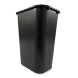 Rubbermaid Commercial Products Deskside Wastebasket/Trash Can, 10.25-Gallon/41-Quart, Black, Plastic, Pack of 4