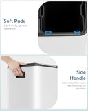 Hands-Free Kitchen Garbage Bin, Recycle Waste Dustbin, Soft-Close Lid, 2 Buckets,Foot Pedal