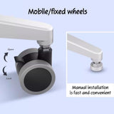Adjustable Projector Stand with 4 Shelves & Wheels | Height Adjustable Laptop Stand for Office