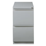 Pemberly Row 20" 2-Drawer Modern Metal Mobile Pedestal Filing Cabinet