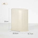 IVTUVTI 1.6 Gallon Trash Can with Lid, Small Bathroom Trash Can Wastebasket, Slim Garbage Can with Inner Bucket, Living Room