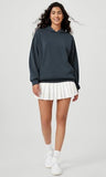 ODODOS Women's Modal Soft Oversized Hoodies Long Sleeve Hooded Sweatshirts Pullover Top with Kangaroo Pocket, Navy, Large