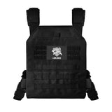Adjustable Weighted Vest for Men Women – Tactical Vest for Rucking, HIIT & CrossFit, Fits 10x12 Plates, 600D , Weights Not Included