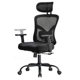 Marsail Ergonomic Office Chair Ergonomic Gaming Chair with Lumbar Support, 2D Headrest, Adjustable Armrests (Dark)