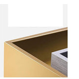 DQXWJZOTPO L Shaped Desk Blue Luxury Home Office Furniture Design Gold Computer Leather Table