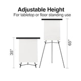 Staples Tri-Lite Display Easel, Black Steel