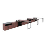 Alera ALELS593020ES Open Office 29-1/2 in. x 19-1/8 in. x 22-7/8 in. Low Storage Cabinet Credenza - Espresso Alera