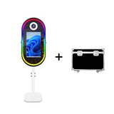 Aookely Oval Magic Mirror Photo Booth Machine with Instant Printer, 21.5inch