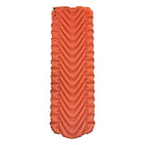 KLYMIT Insulated Static V Inflatable Sleeping Pad | Comfortable, Lightweight, Easy to Inflate, Portable Air Bed Mattress for Camping, Backpacking and Hiking — Orange