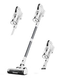 Cordless Vacuum Cleaner, 600W 50KPA 70Mins Runtime Fast Charging Vacuum Cleaner, Self-Standing LED Light Touch Screen Stick Vacuum for Home Light Weight,for Pet Hair/Carpet/Floor, White